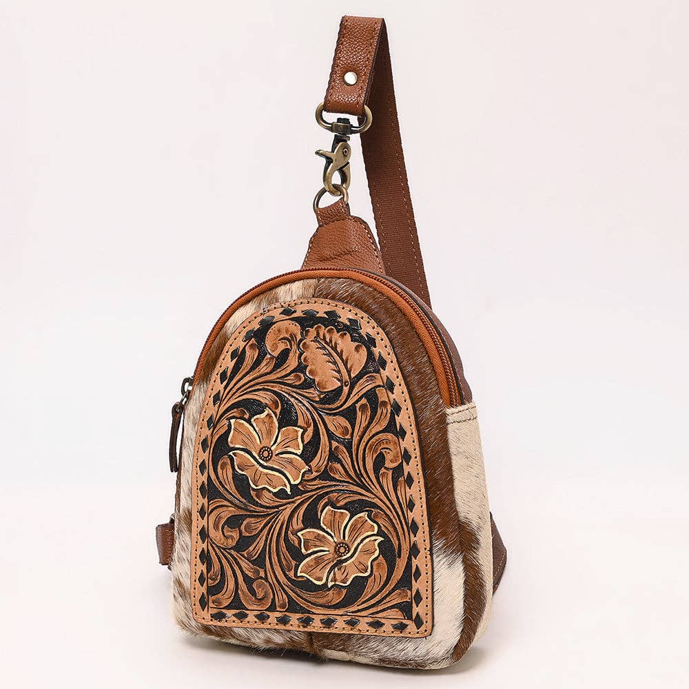 Genuine Western Leather Women Sling Bag