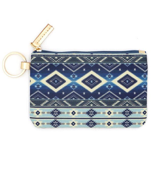 Aztec Print ID Wallet + Lanyard