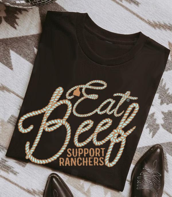 Eat Beef Support Ranchers Oversized T-Shirt
