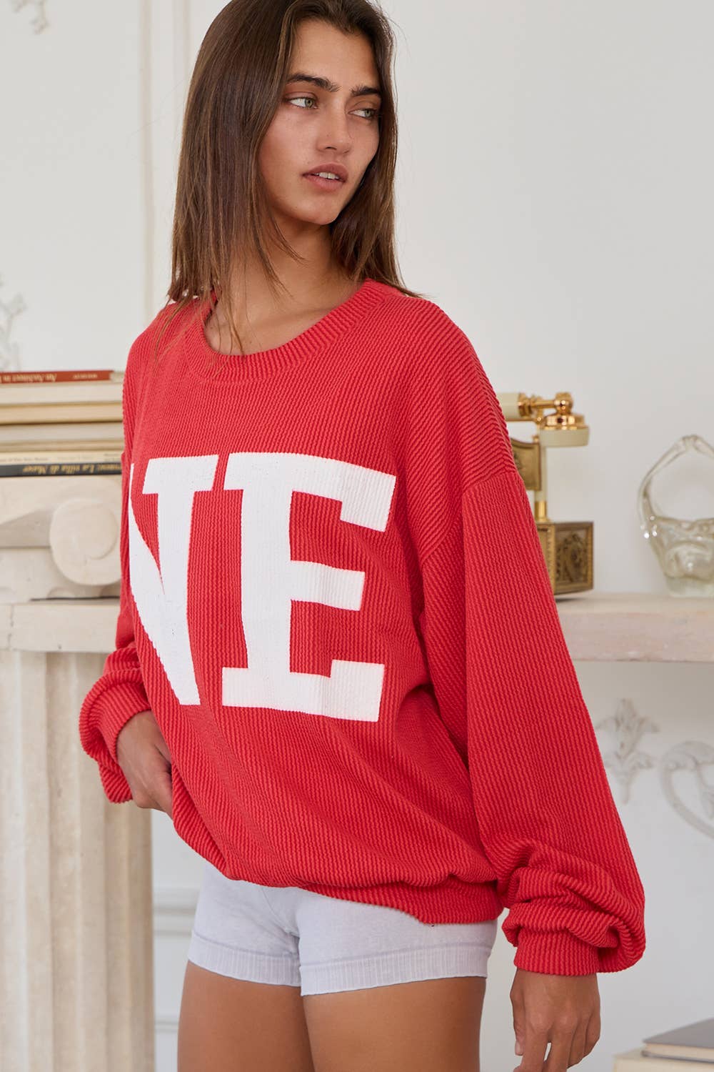 Nebraska Comfy Oversize Graphic Sweatshirt