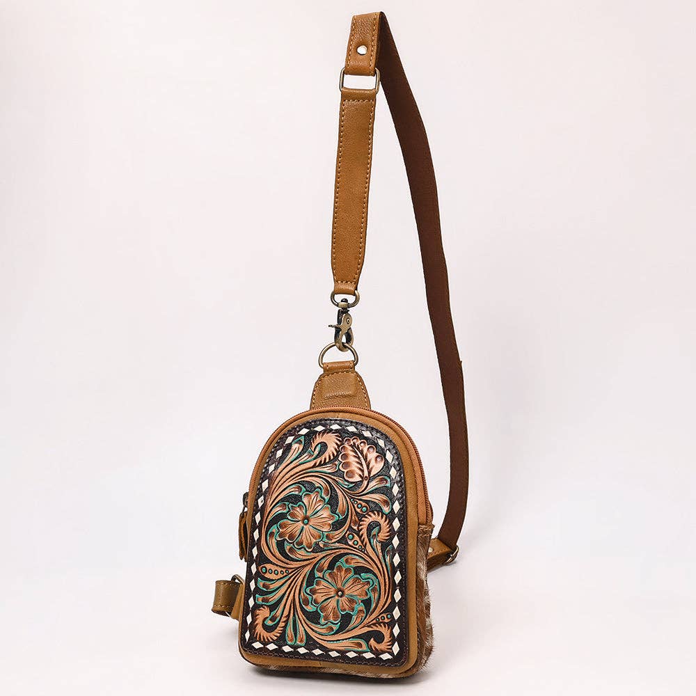 Genuine Western Leather Women Sling Bag