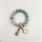 Vintage Western Beaded Tassel Keychain
