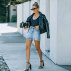 Ladies Slim-Fit Denim Skirt