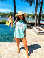Tacos & Margs Graphic Tee on Chalky Mint