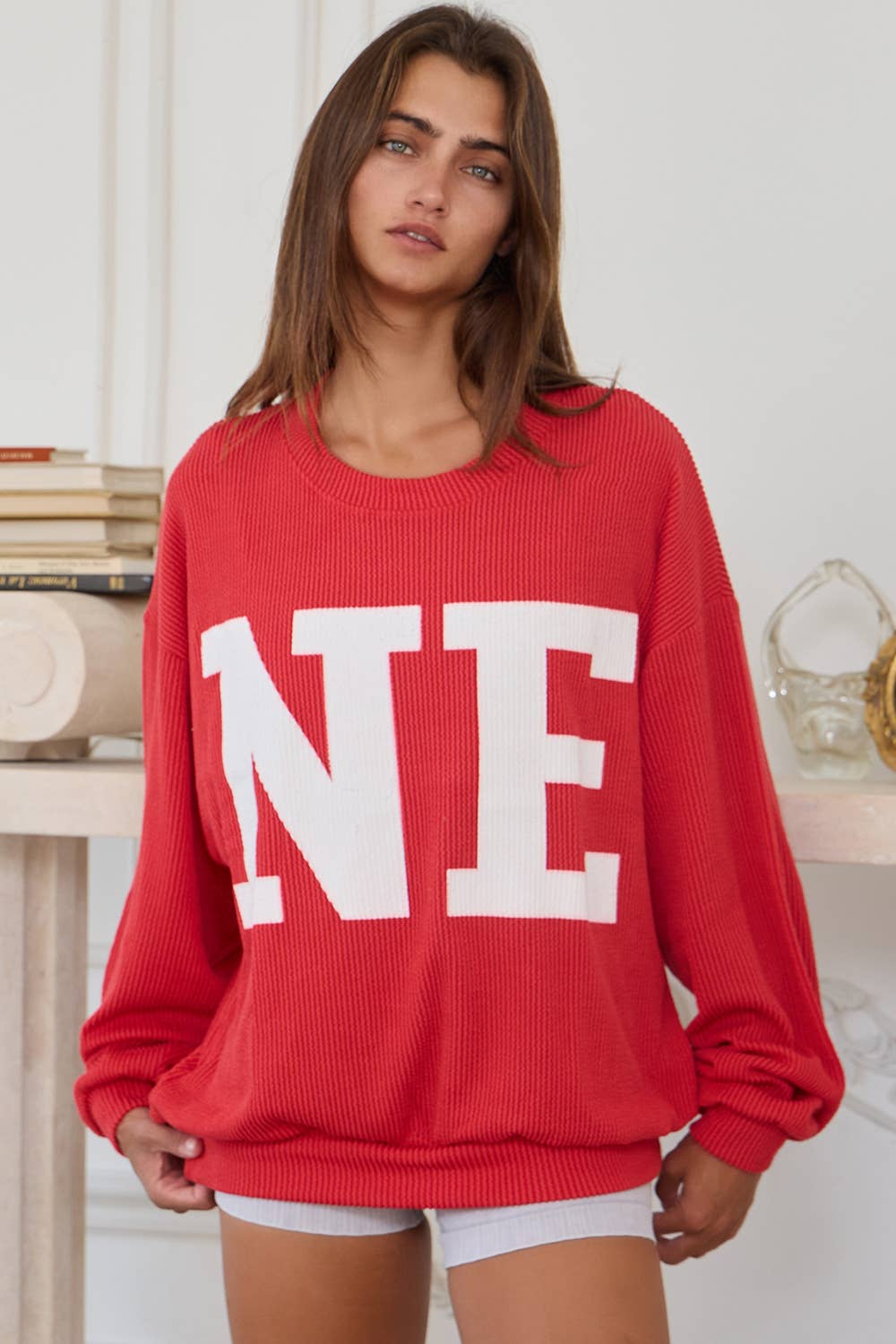 Nebraska Comfy Oversize Graphic Sweatshirt