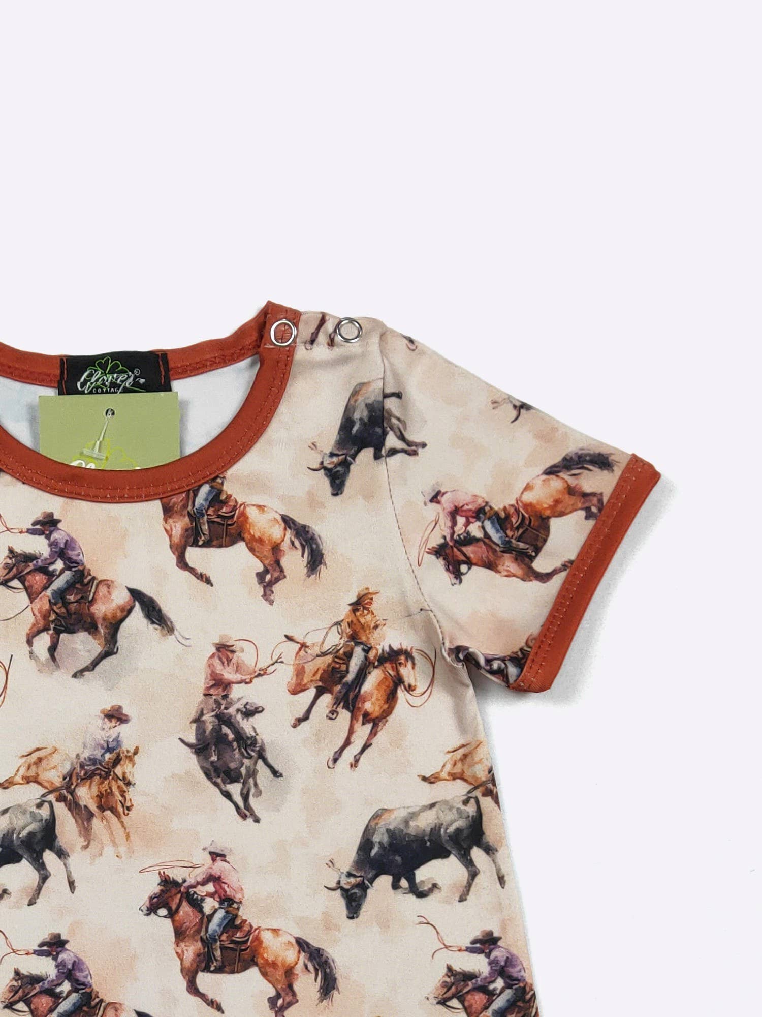 Roping Bulls Boy Romper