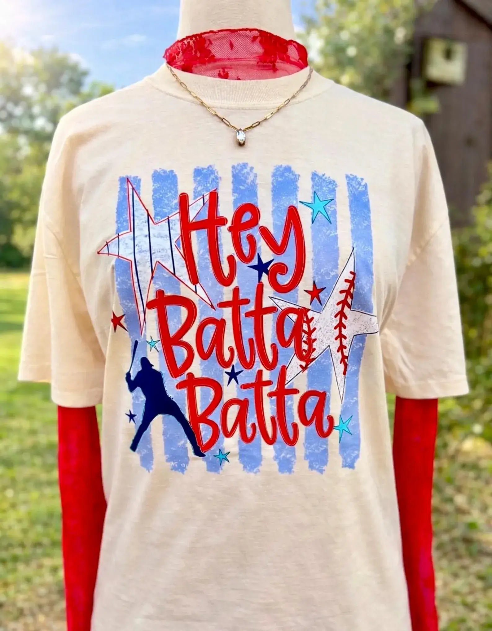 Hey Batter Batter Baseball Adult Comfort Colors Tee