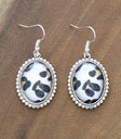 Leopard Glitter Earrings