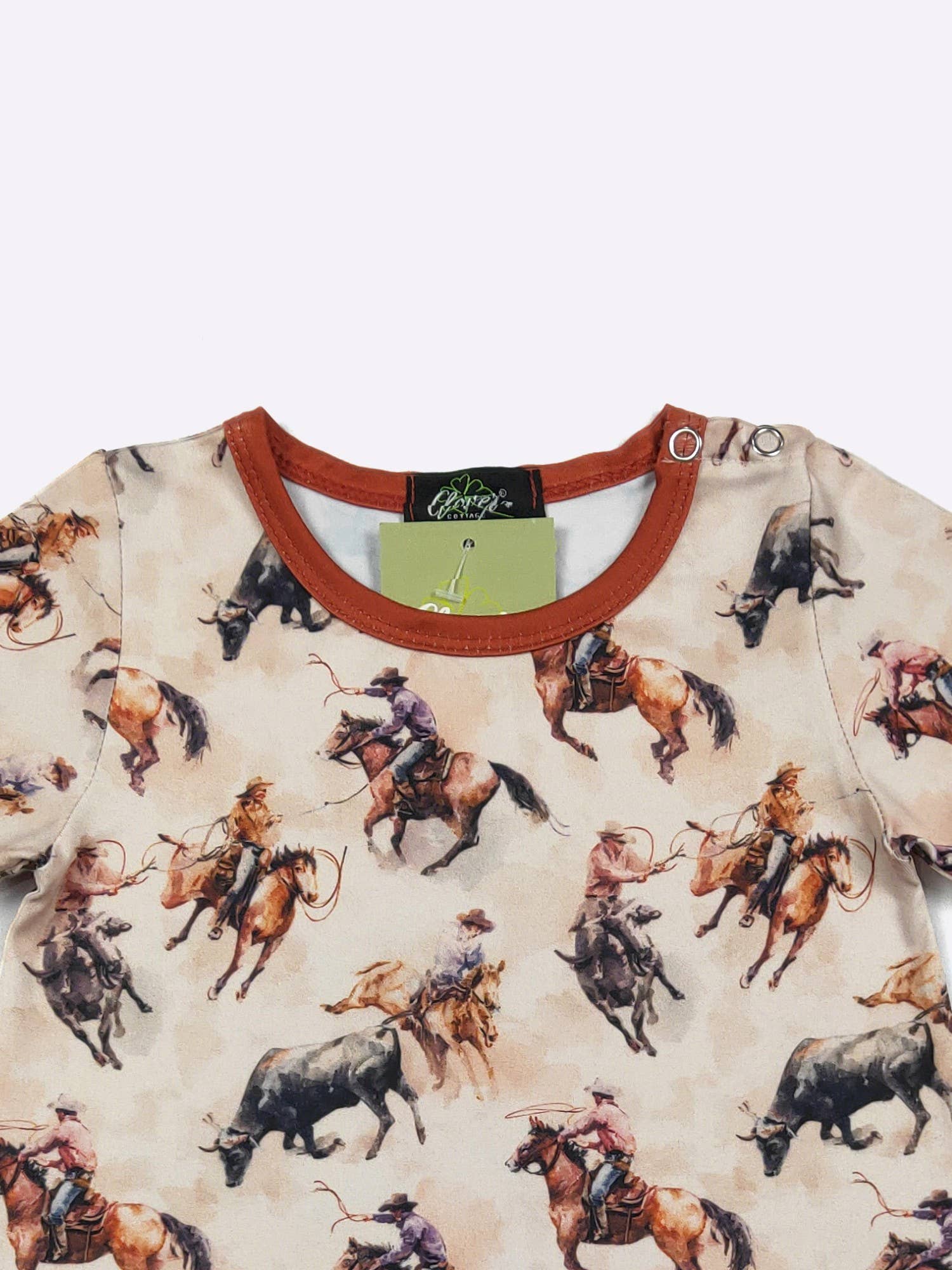 Roping Bulls Boy Romper