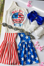 Girl outfit sets & 4th July MERICA VIBES USA Set