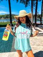 Tacos & Margs Graphic Tee on Chalky Mint