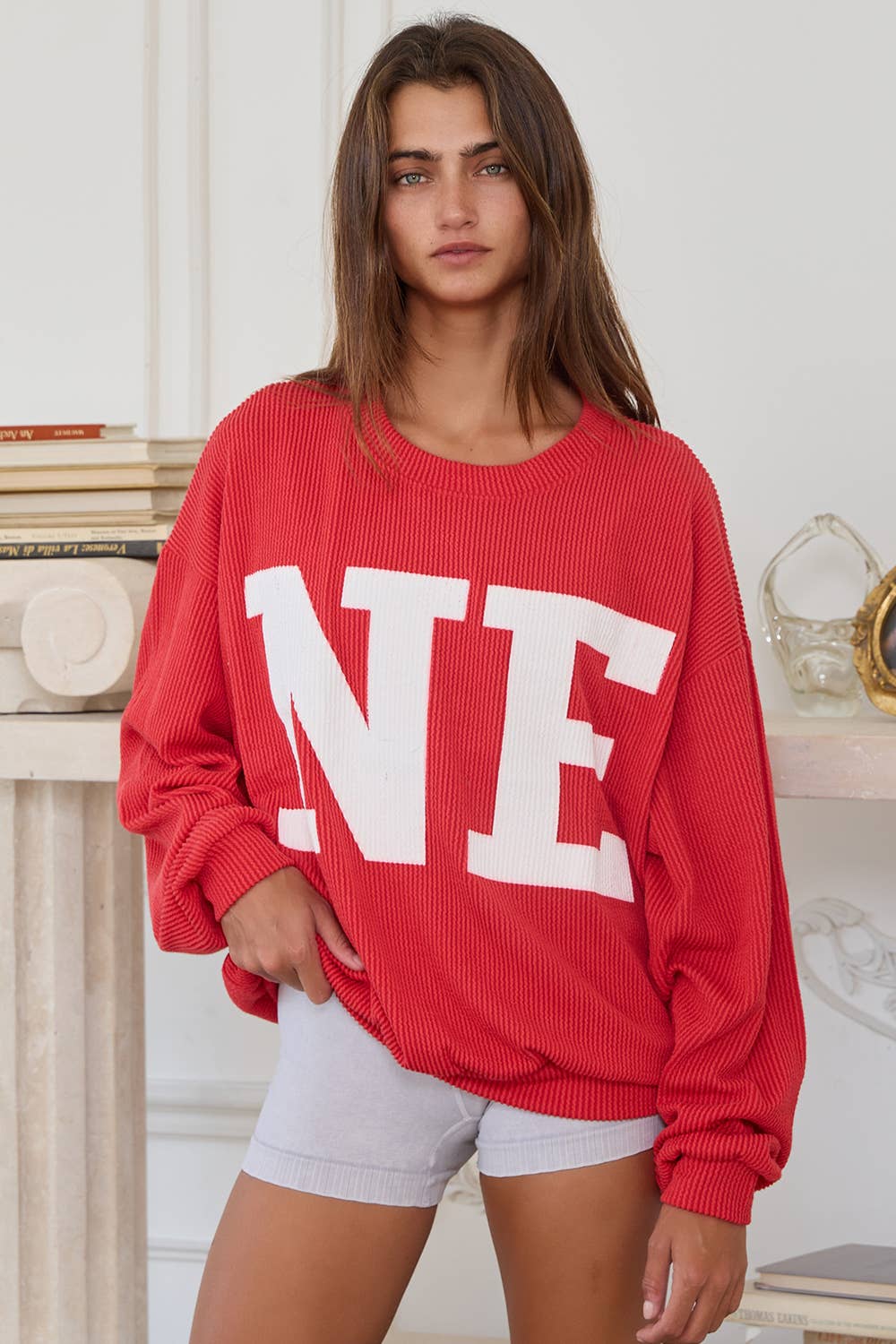 Nebraska Comfy Oversize Graphic Sweatshirt