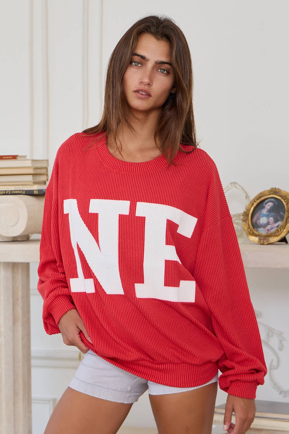 Nebraska Comfy Oversize Graphic Sweatshirt