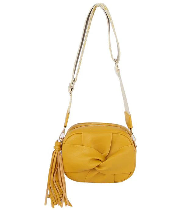 GUITAR STRAP CROSSBODY BAG (Mustard)