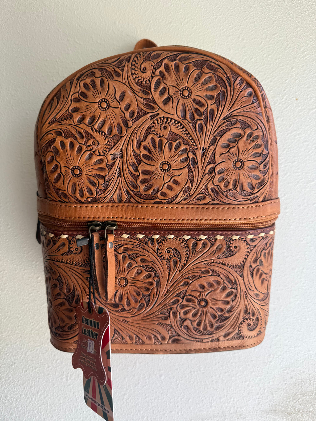 Genuine Leather Western Backpack