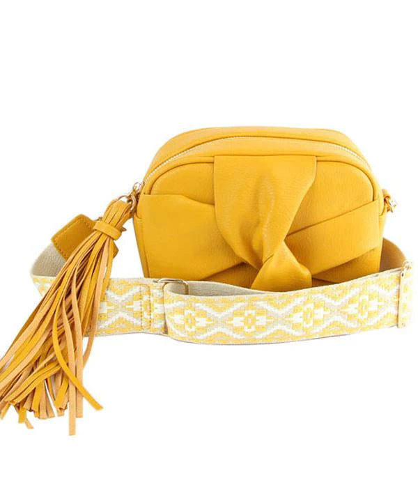 GUITAR STRAP CROSSBODY BAG (Mustard)