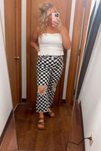 Tiered Body Crop Tank Top