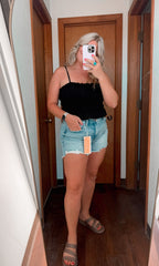 Tiered Body Crop Tank Top