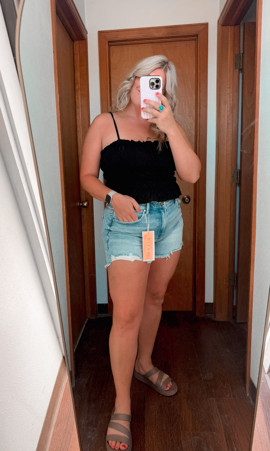 Tiered Body Crop Tank Top