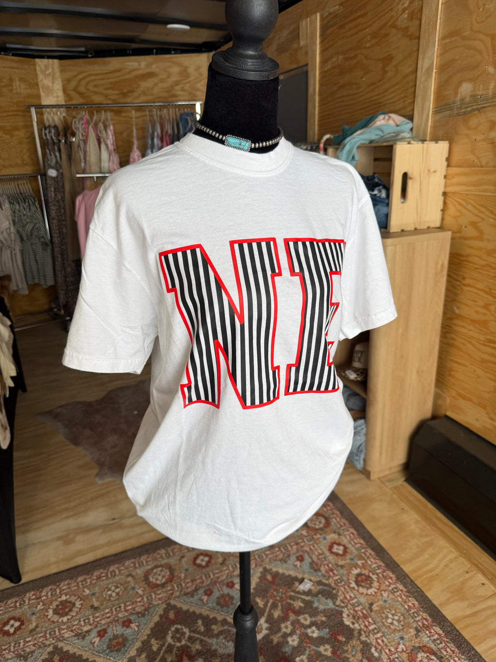Striped NE Comfort Colors T-Shirt
