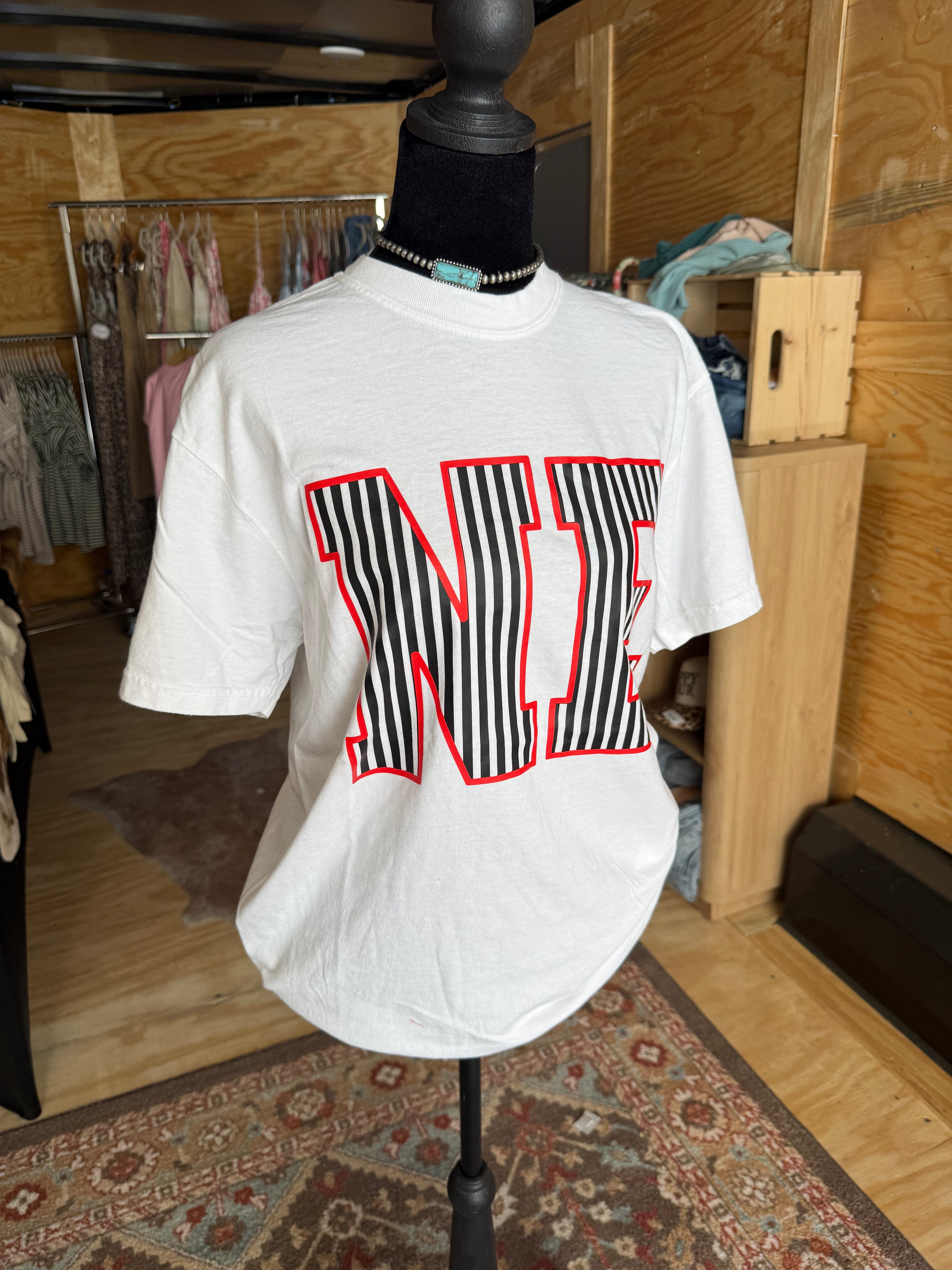 Striped NE Comfort Colors T-Shirt