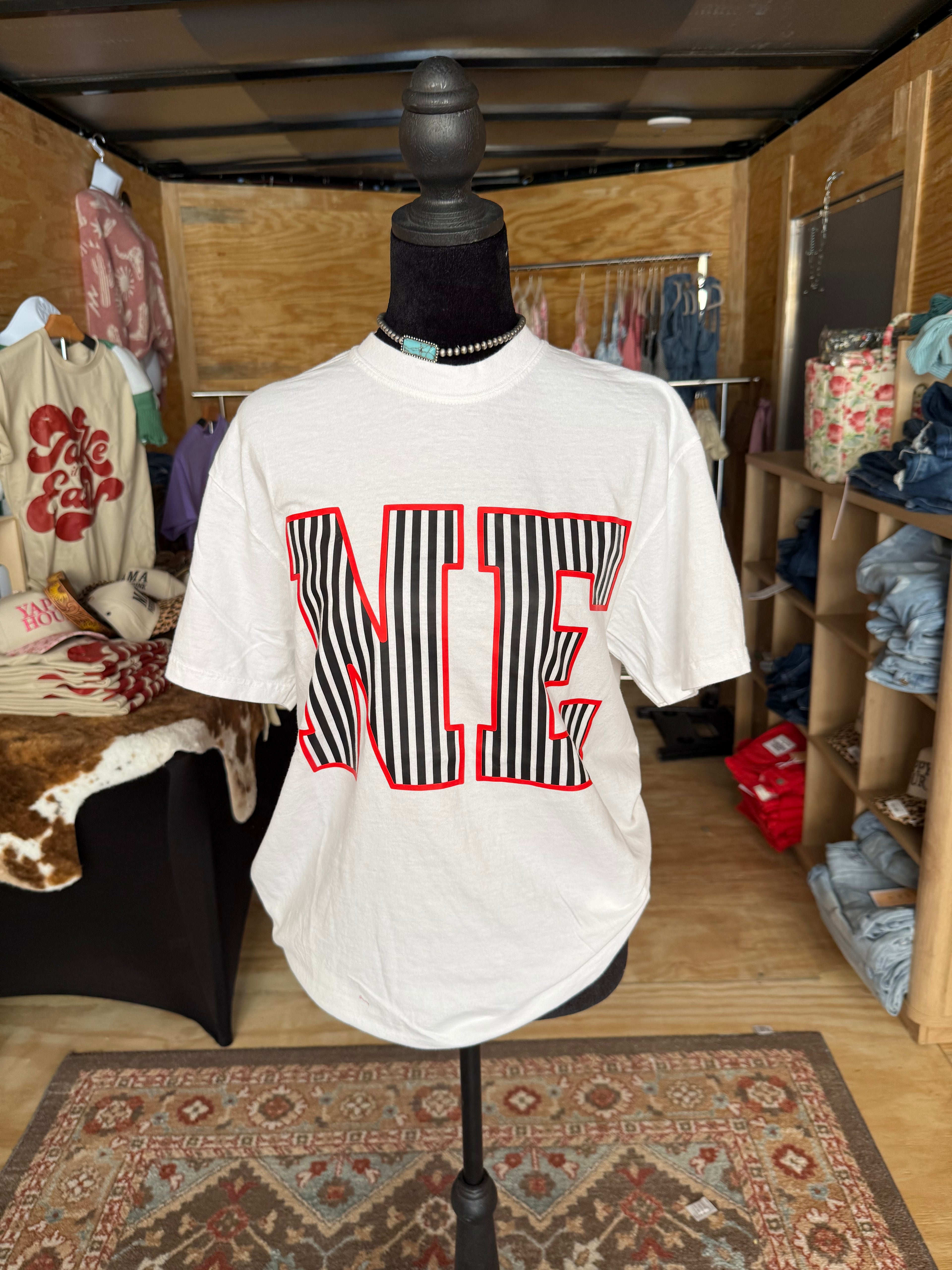 Striped NE Comfort Colors T-Shirt
