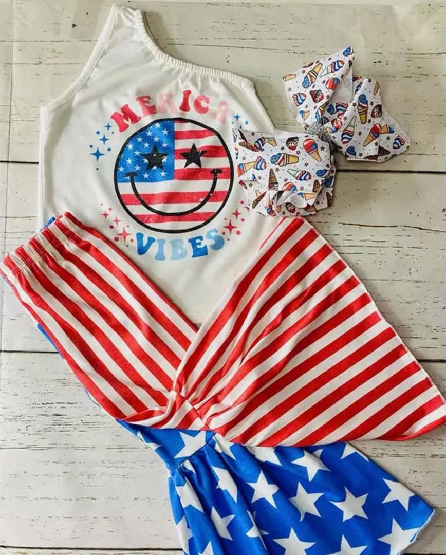 Toddler Girl USA Outfit