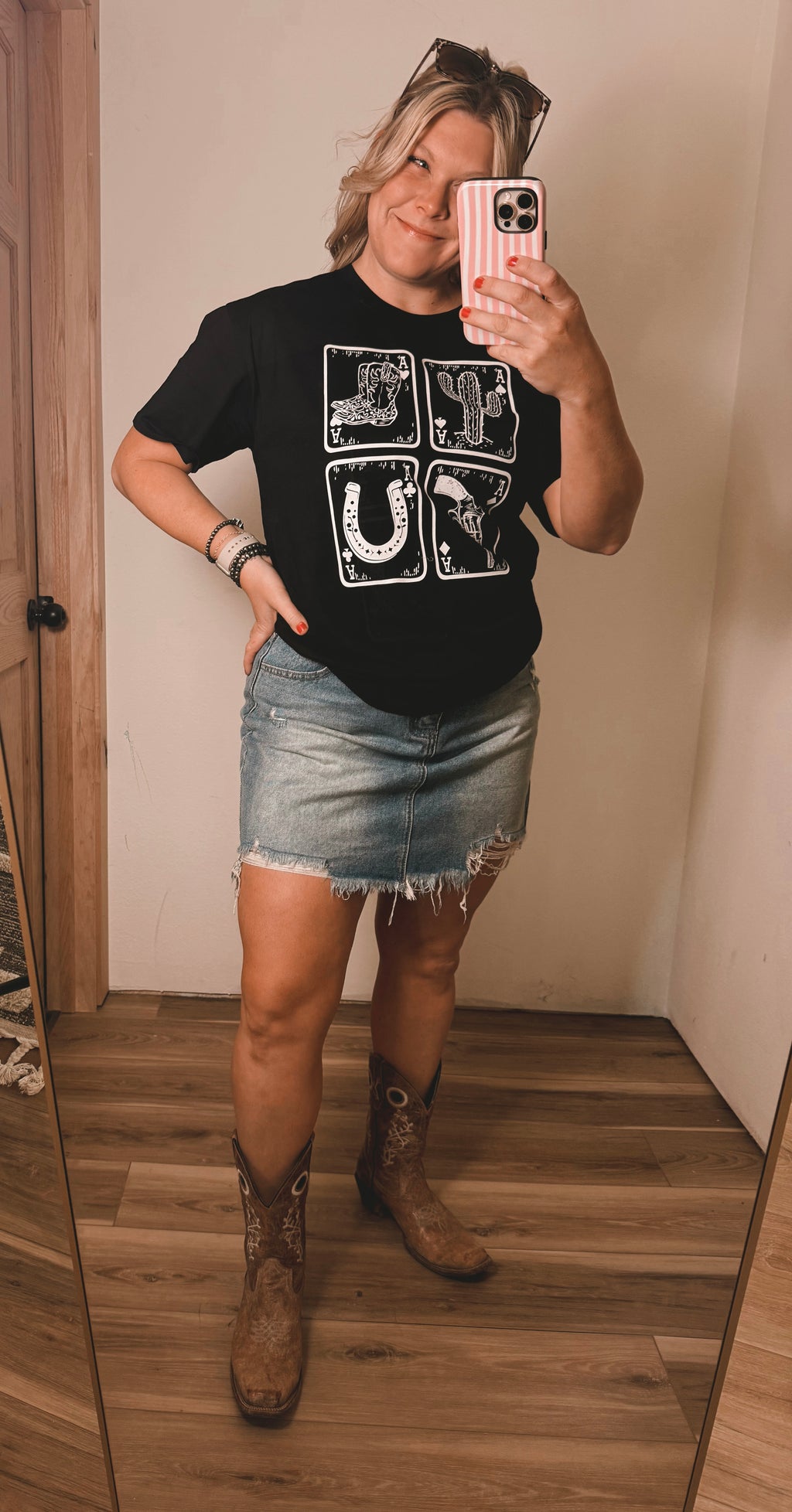 Western Ace Card- Oversized T-Shirt
