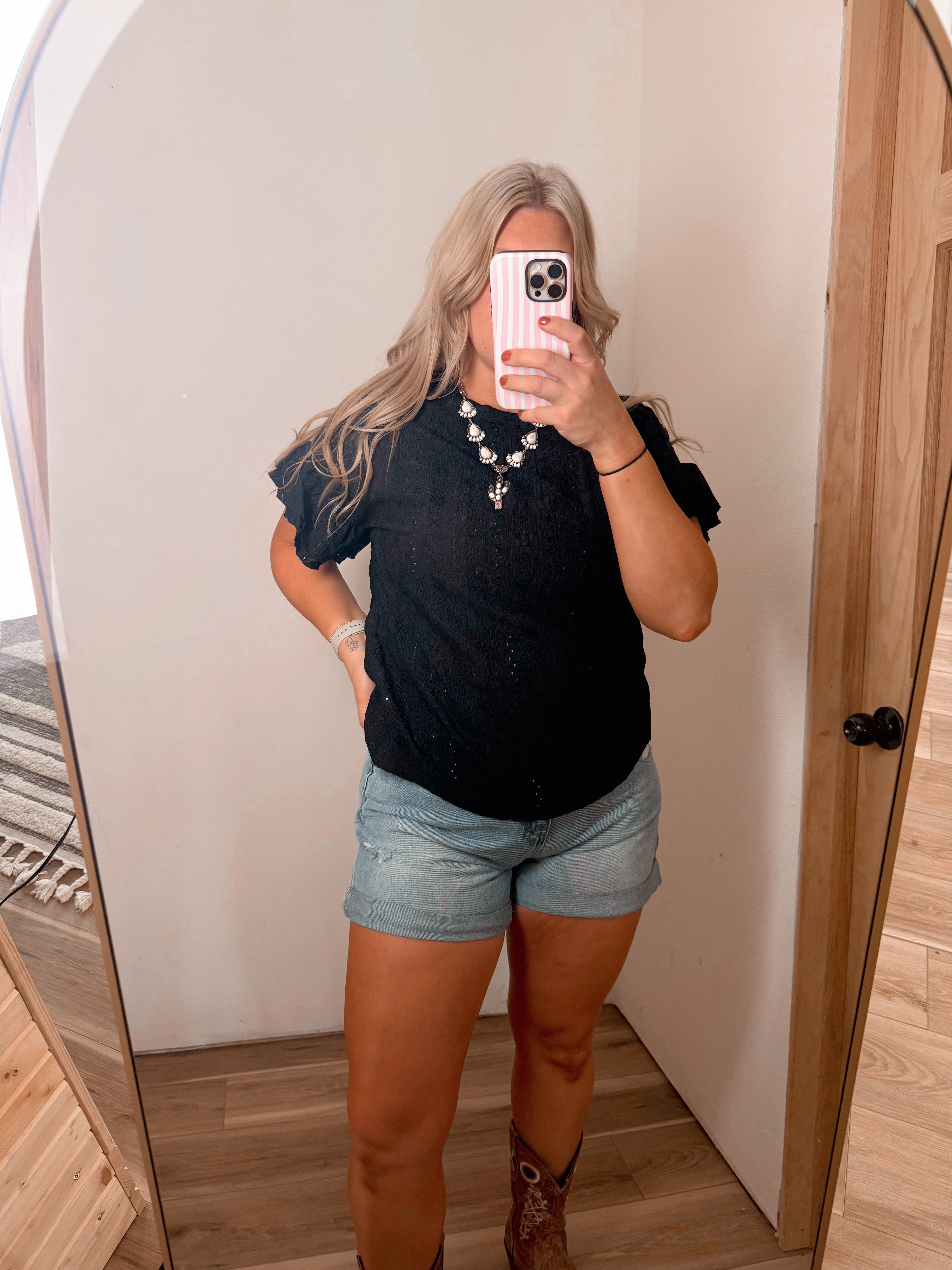 Solid Color Round Neck T-shirt Top