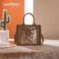 TRINITY RANCH COWHIDE MINI TOTE CROSSBODY BAG