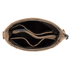 TRINITY RANCH COWHIDE CONCEALED CARRY CROSSBODY BAG