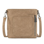 TRINITY RANCH COWHIDE CONCEALED CARRY CROSSBODY BAG