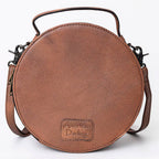 Genuine Western Leather Women Canteen Bag- Cactus