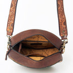 Canteen Genuine Western Leather Bag Sunflowers