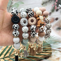 Vintage Western Beaded Tassel Keychain
