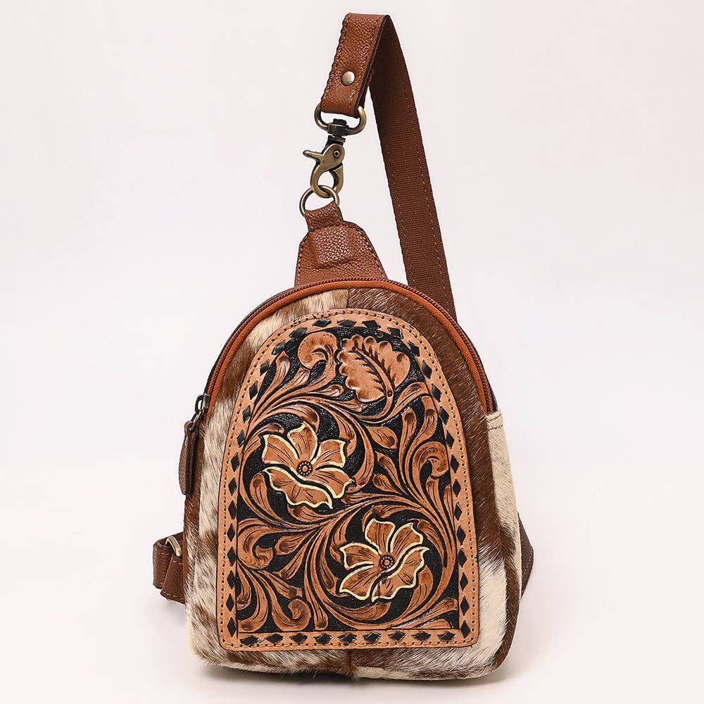 Genuine Western Leather Women Sling Bag