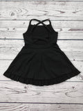 Girls Black Toddler Golf Dress with Ruffle